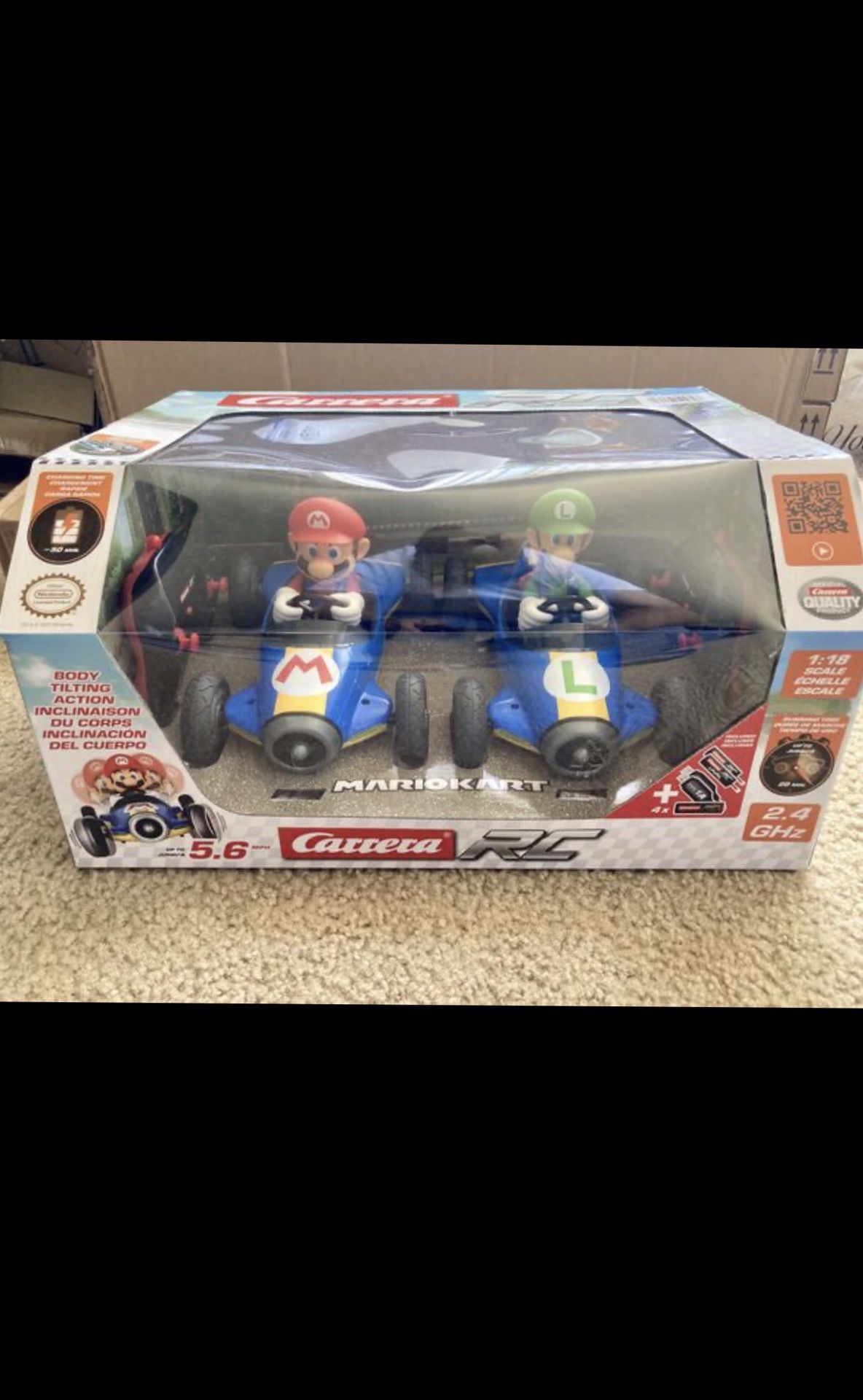 Carrera RC Mario Kart Mach 8 Mario & Luigi 2-pack