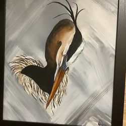 Heron original Painting 