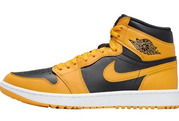 Nike Air Jordan 1 High Yellow Black Sneakers
