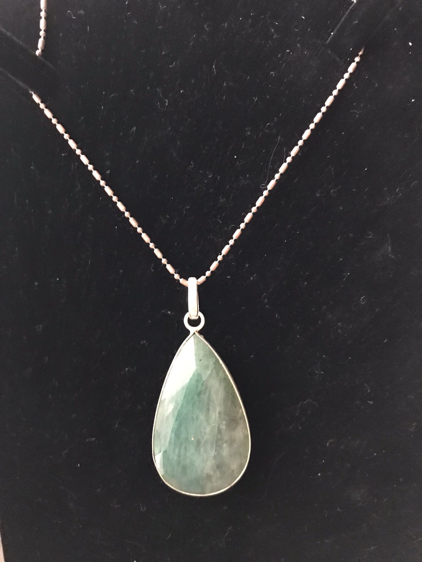 Amazing Natural Large Emerald Gemstone On White Gold Plated Chain Birthstone Christmas Or Wedding Anniversary Gift Luxury Jewelry Pendant 181 Carat
