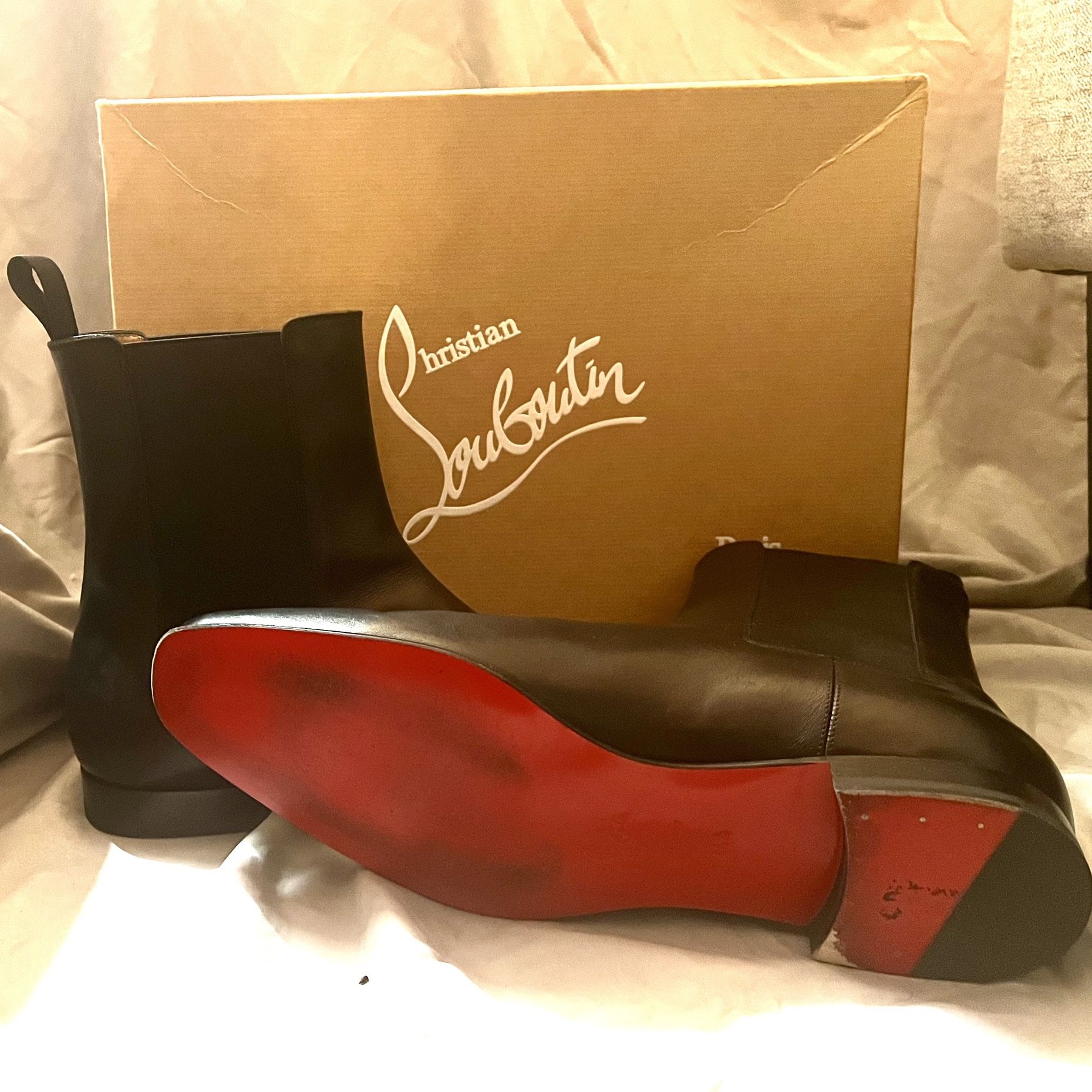 Christian Louboutin Men's Roadie Flat Calf Size 44.5