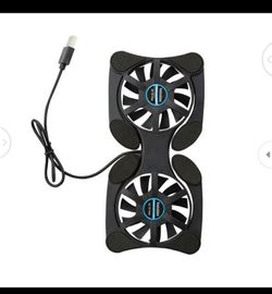 Foldable USB Cooling Fan CPU Cooler Mini Octopus Notebook Cooler Pad Quiet Stand Double Fans for 7-15 inch Notebook Laptop