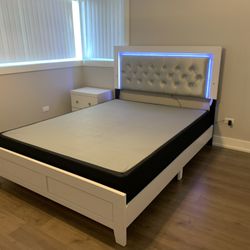 Cama Queen Con Colchones Quality 