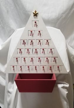 Christmas Advent Calendar Wood Christmas Countdown Tree w/toys Check My Other Offers