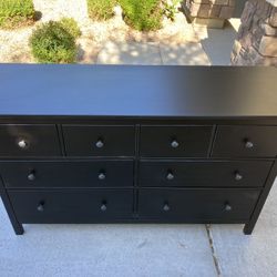 Black IKEA HEMNES Dresser