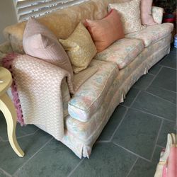 Mid-century curved sofa