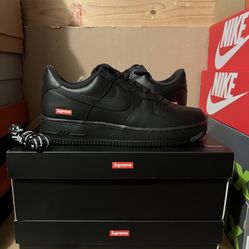 Nike Supreme Air Force 1 Black Size 8.5