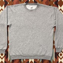 Hanes EcoSmart Sweatshirt Grey Long Sleeve Fleece Pullover Unisex Medium “NWOT”