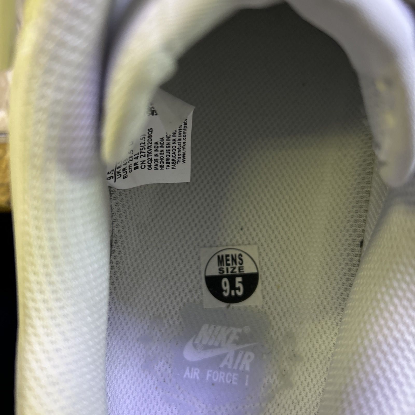 Nike White Men’s Air Force 1 Low Sneaker (White)