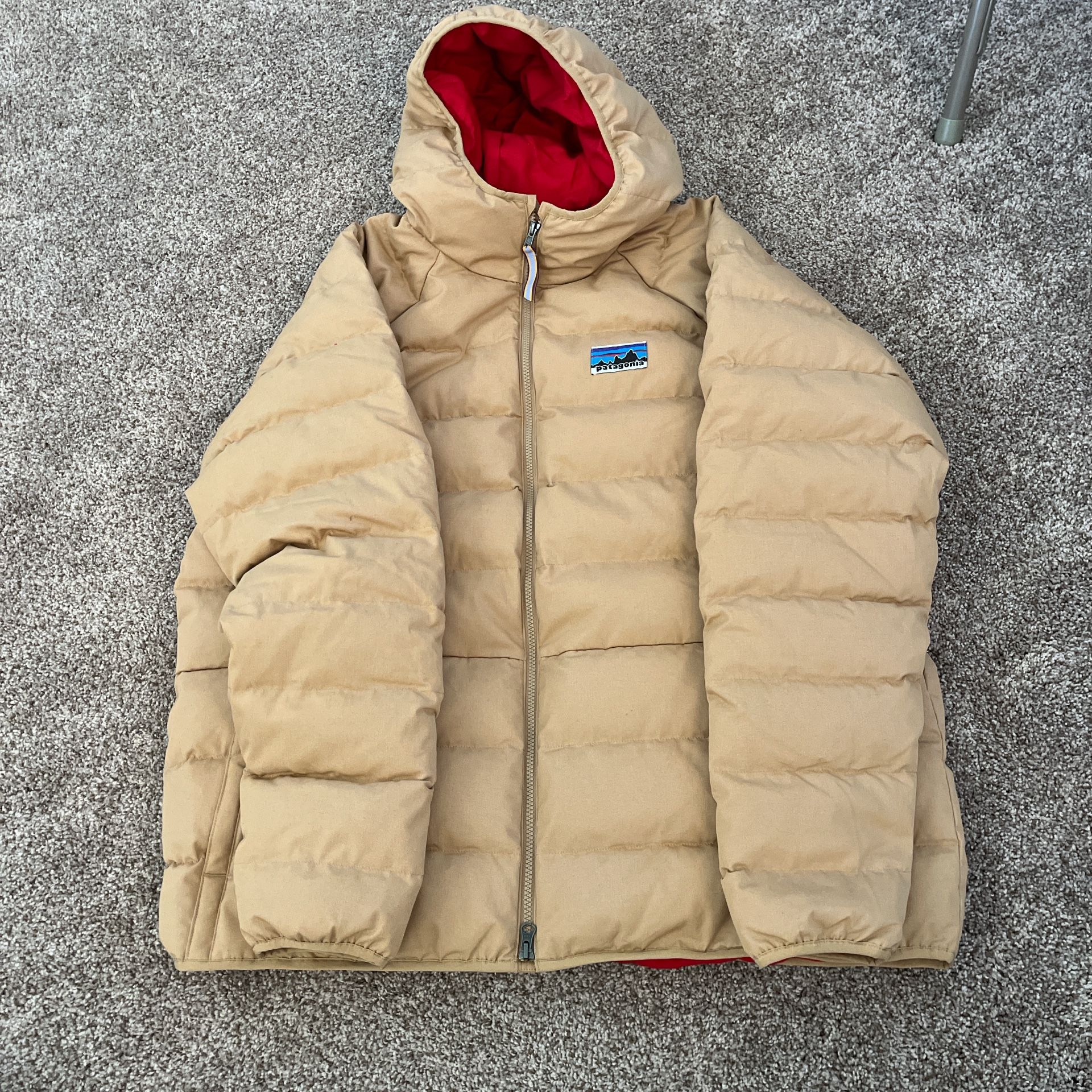 Patagonia “Viva Los Fun Hogs” Cotton Down Jacket Size XXL Men