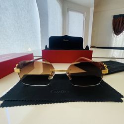 Cartier sunglasses brown
