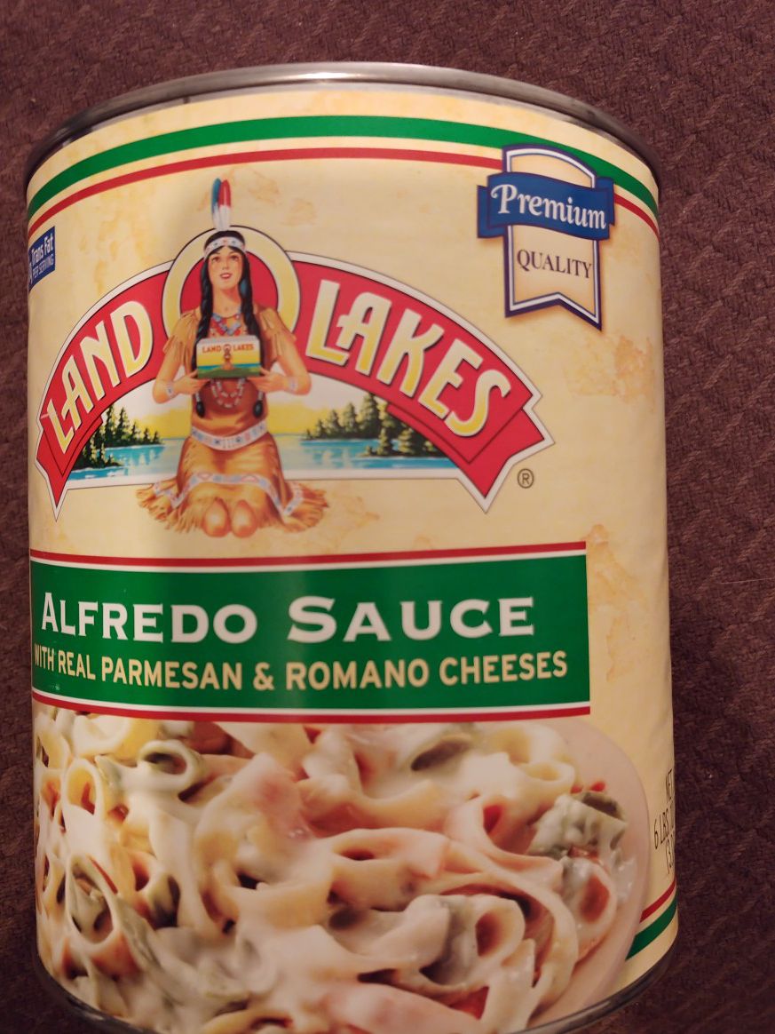 Alfredo sauce Land O Lakes huge 6 pound can