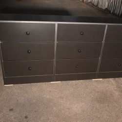 Black 9 Drawer dresser 