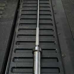 NEW  6  FOOT/  35 LB.  OLYMPIC  BARBELL BAR = $60
 •  5 foot / 7 foot  &  EZ  CURL  BARS/ HEX BAR & ASSISTED SQUAT BAR   AVAILABLE
& PLATES AVAILABLE 