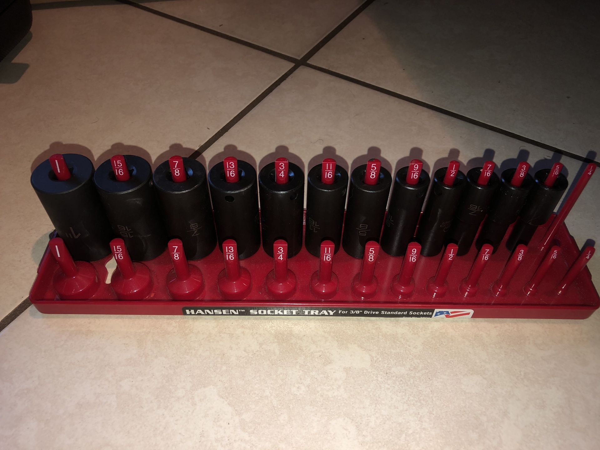Matco 3/8 SAE socket set