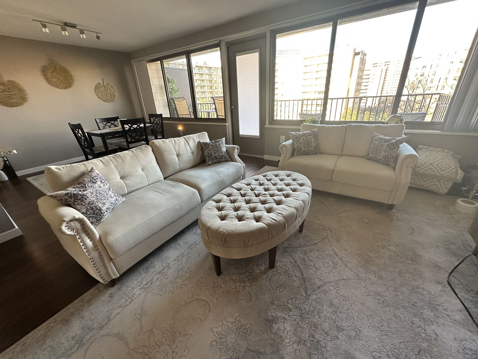 Couch And Ottoman Set 