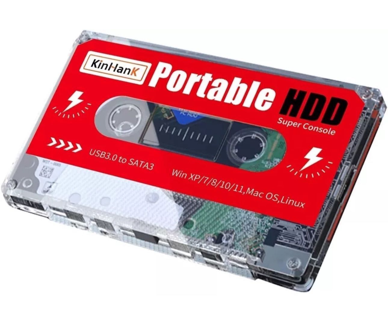 2TB Game Drive, USB 3.0, Built-in 120000+ Games, External Hard Drive Plug&Play