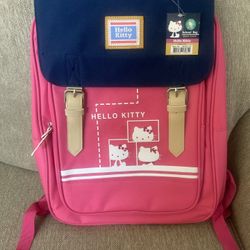 Hello Kitty Full Size Backpack By Sanrio Pink And Blue