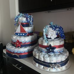 Baby Shower Diaper Cakes Decorations 