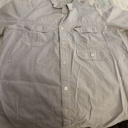 Marc Ecko Medium Button Up Collared Shirt Grey