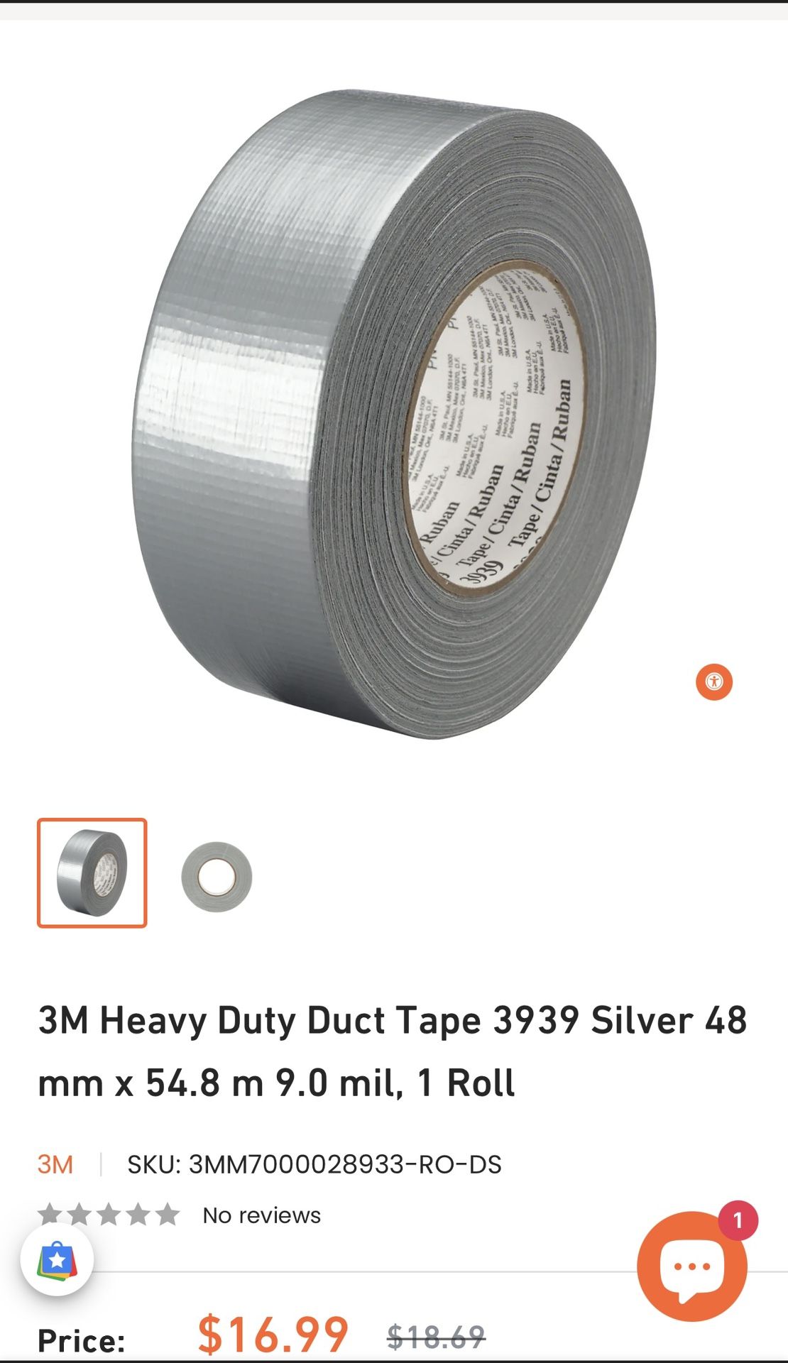 3m Heavy Duty Duct Tape 