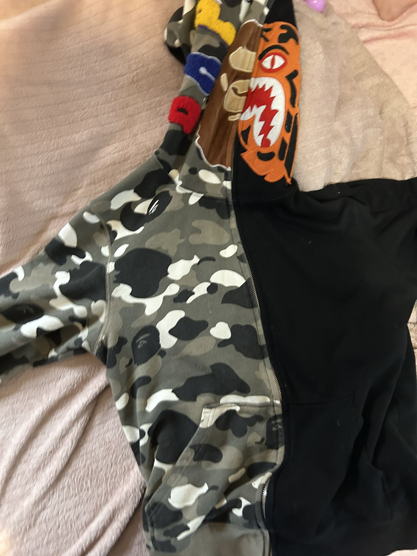 Glow In The Dark Bape Half Tigger Jacket