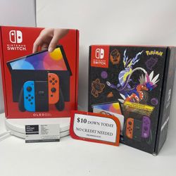 Nintendo Switch OLED Gaming Consoles New -  PAYMENTS AVAILABLE ONLY $10 DOWN - NO CREDIT NEEDED 