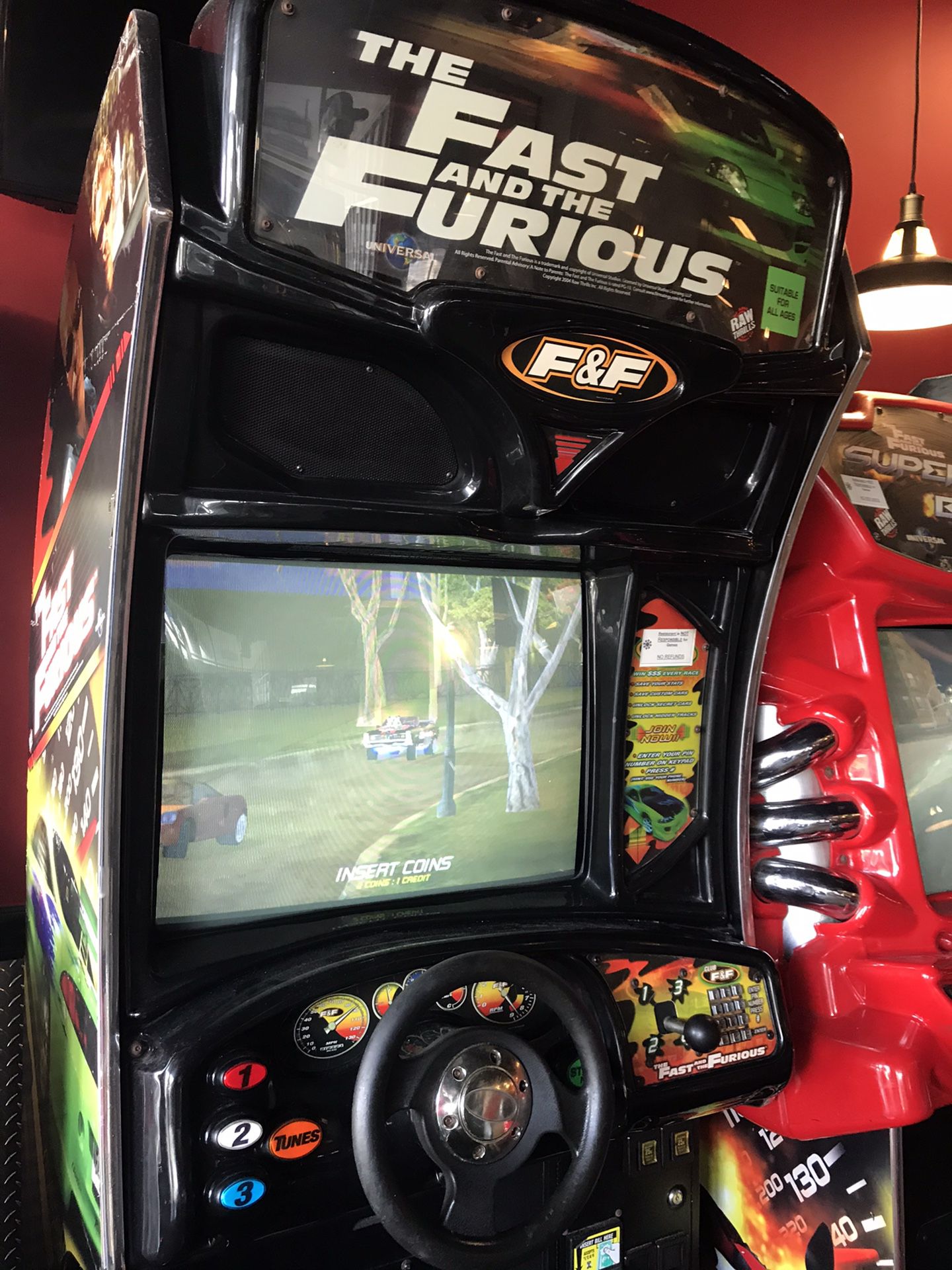 The Fast and the Furious Arcade Driving Video Game