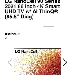 Lg Nano Cell 86”