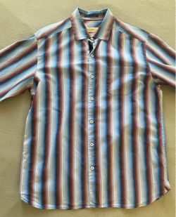 Tommy Bahama Striped Button-Down Shirt Size M