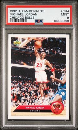1992 Upper Deck McDonald's Michael Jordan PSA 9