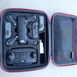 DJI Spark Camera Drone With 4 Extra Battery, Remote, And Case