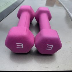3 Lb Three Pound Hand Weights Dumbbells, 5s 8s 10s 2’s 1s Available Too