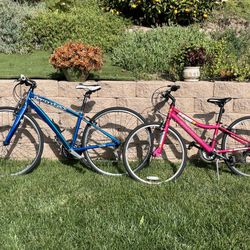 Blue Small  15” Frame And 24” Diamondback Clarity  Bikes