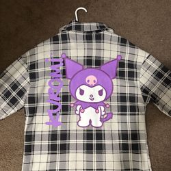 plaid kuromi sweater