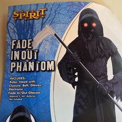 New Spirit Halloween Costume Fade In/ Out Phantom
