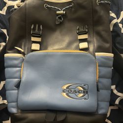 oach Track Backpack With Quilting, Coach Stamp & Calf Leather