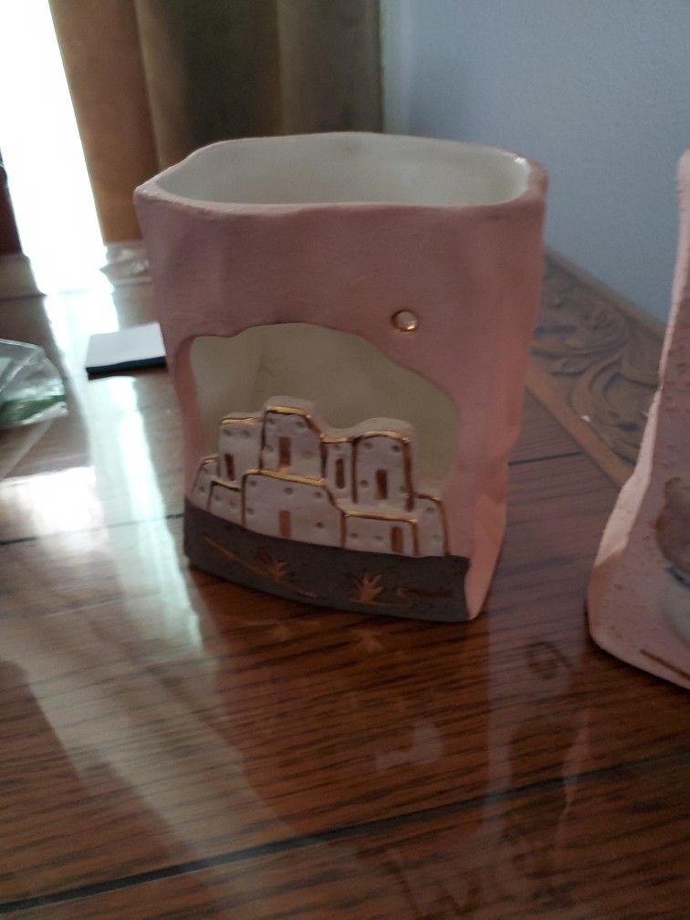 Two Beautiful Luminarias From Sante Fe