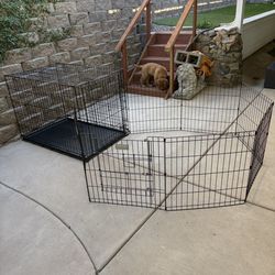 Dog Crate And Puppy Play Pen
