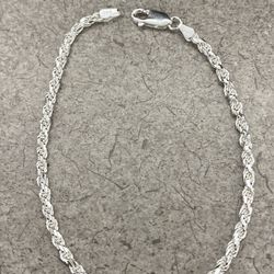 3mm Solid Sterling Silver bracelet All Sizes Available 