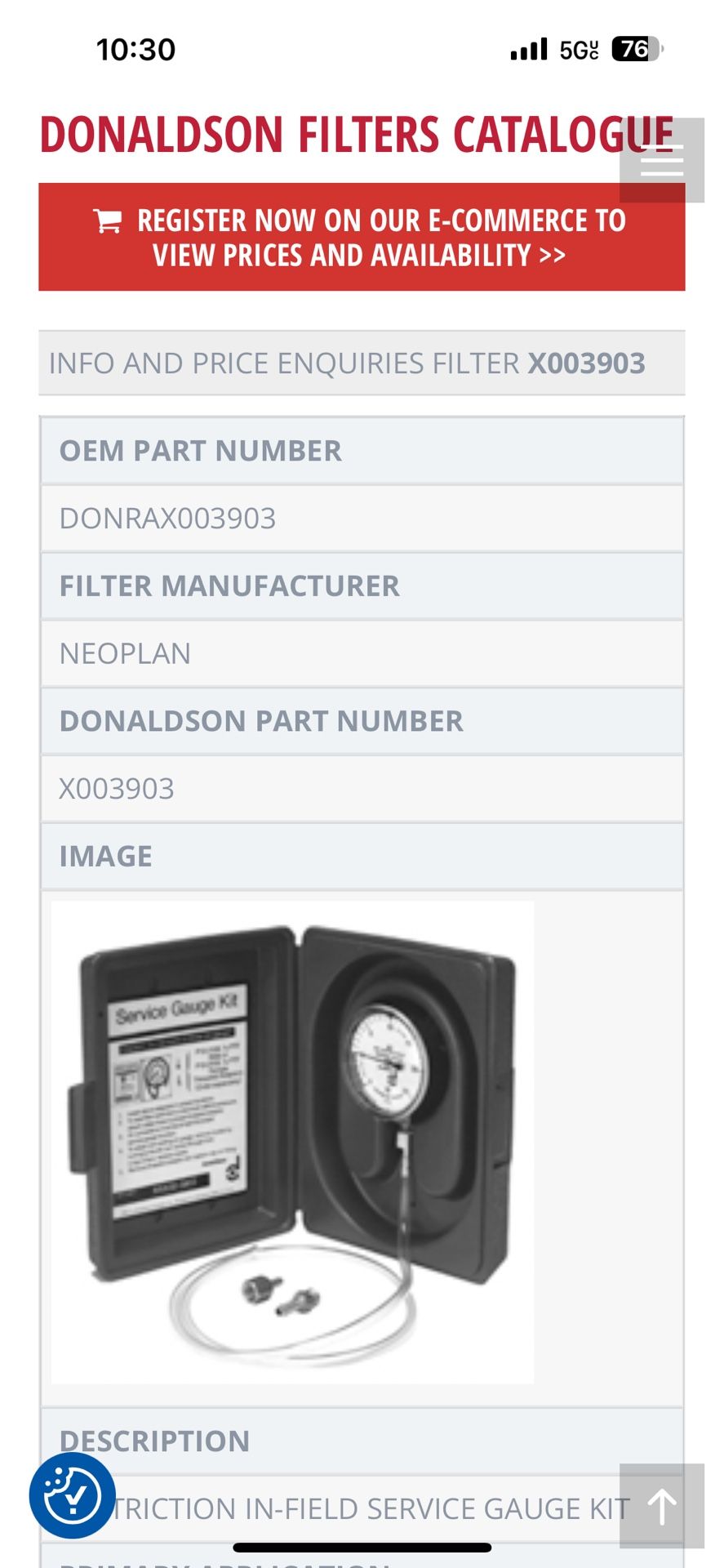 INFO AND PRICE ENQUIRIES FILTER X003903  OEM PART NUMBER  DONRAX003903  FILTER MANUFACTURER  NEOPLAN  DONALDSON PART NUMBER  X003903