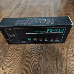 RGB Wireless Charging Mouse Pad FS-X13 New