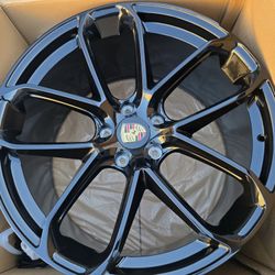 22" New Staggerd PORSCHE TAYCAN Wheels & New Tires 