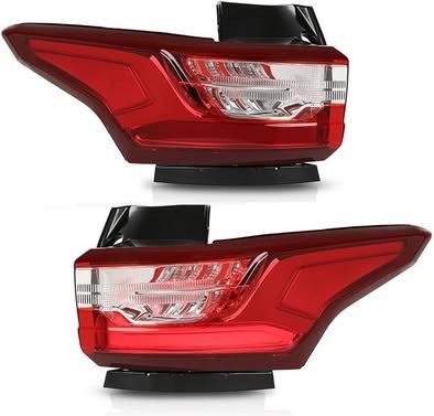 Chevy Traverse 2018-2021 LED Tail Light Assembly,Rear Brake Lamp Red Lens