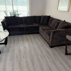 Gray Microfiber Couch 