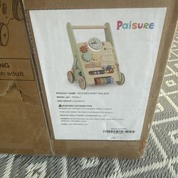 Paisure Wooden Baby Walker
