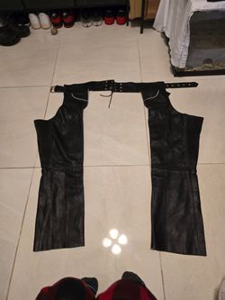 XL genuine Jamin Leather motorcycle chaps