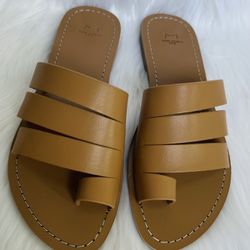 New Marc Fisher Leather Sandals, Size 6.5