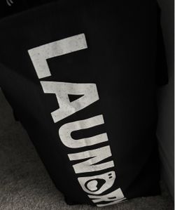 Black laundry hamper