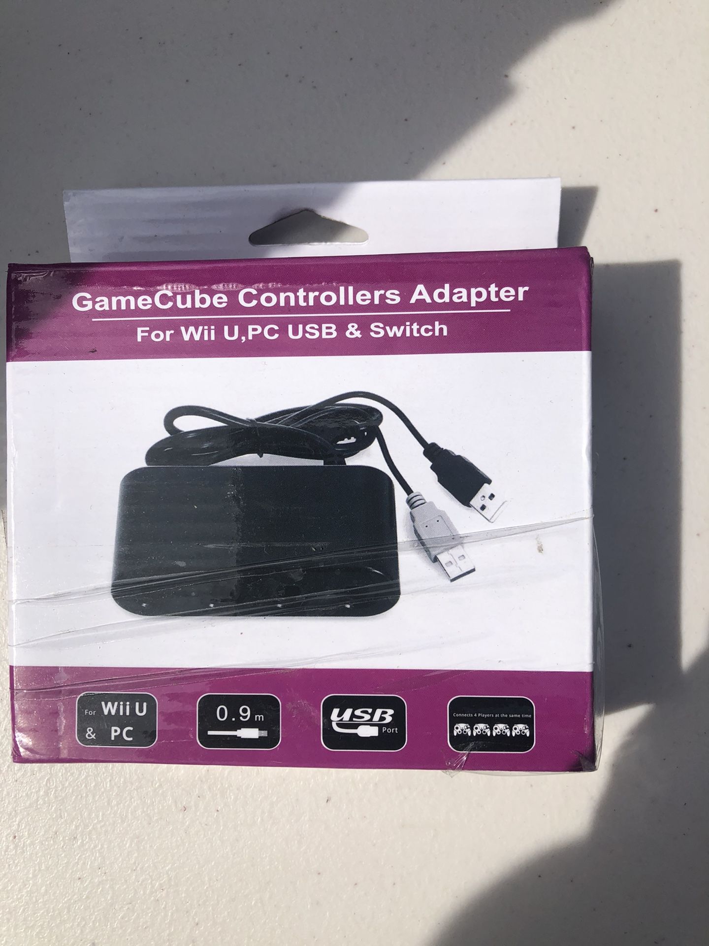 Gamecube controller adapter for nintendo switch WII U and PC New sealed 25$$$